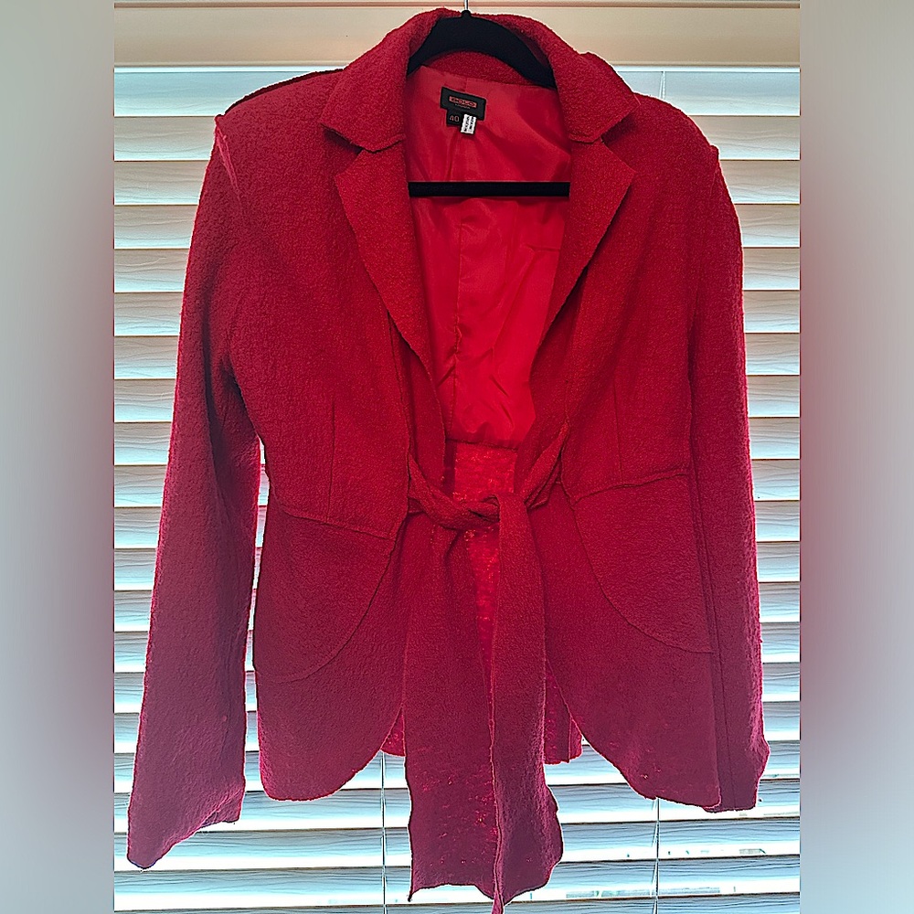 Tie up blazer